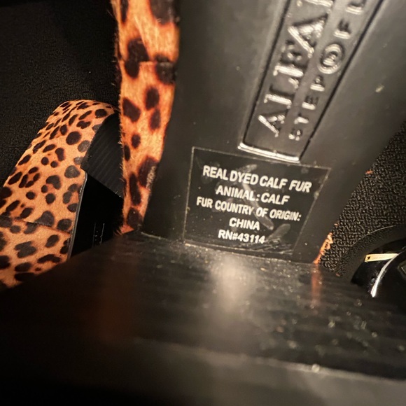 New! Alfani Calf Fur Animal Print Step N Flex Carliyle Low Loafer NWOB Size 7.5 - Picture 10 of 13